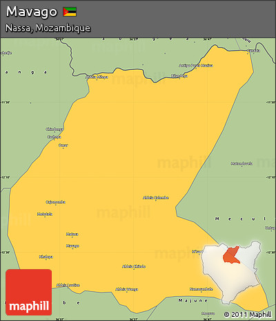 Savanna Style Simple Map of Mavago