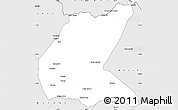 Silver Style Simple Map of Mavago