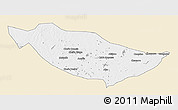 Classic Style 3D Map of Metarica, single color outside