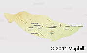 Physical 3D Map of Metarica, cropped outside