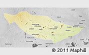 Physical 3D Map of Metarica, desaturated