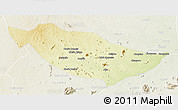 Physical 3D Map of Metarica, lighten