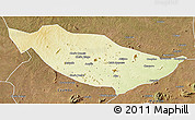 Physical 3D Map of Metarica, satellite outside