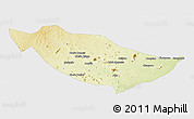 Physical 3D Map of Metarica, single color outside