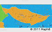 Political 3D Map of Metarica