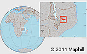 Gray Location Map of Metarica
