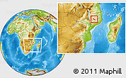 Physical Location Map of Metarica, within the entire country