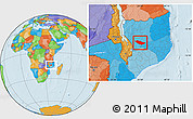 Political Location Map of Metarica