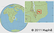 Savanna Style Location Map of Metarica