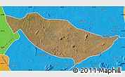 Satellite Map of Metarica, political outside