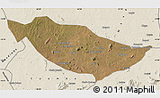 Satellite Map of Metarica, shaded relief outside