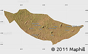 Satellite Map of Metarica, single color outside