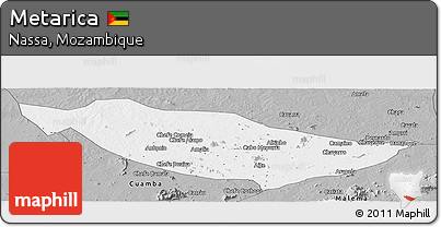 Gray Panoramic Map of Metarica