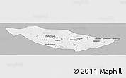 Gray Panoramic Map of Metarica, single color outside