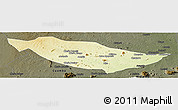Physical Panoramic Map of Metarica, darken