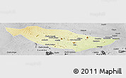 Physical Panoramic Map of Metarica, desaturated
