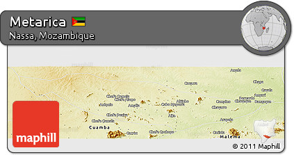 Physical Panoramic Map of Metarica