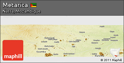 Physical Panoramic Map of Metarica