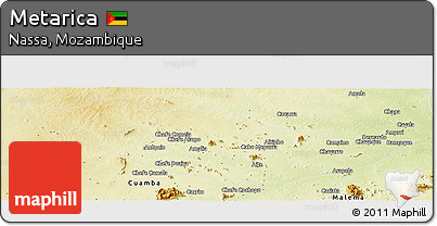 Physical Panoramic Map of Metarica
