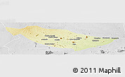Physical Panoramic Map of Metarica, lighten, desaturated