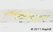 Physical Panoramic Map of Metarica, lighten, semi-desaturated