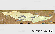 Physical Panoramic Map of Metarica, satellite outside
