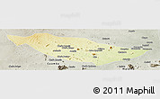 Physical Panoramic Map of Metarica, semi-desaturated