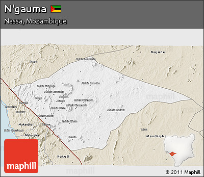 Classic Style 3D Map of N'gauma