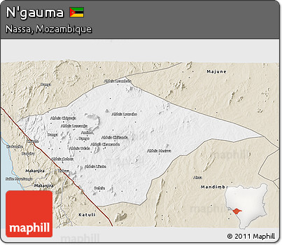Classic Style 3D Map of N'gauma