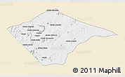 Classic Style 3D Map of N'gauma, single color outside