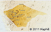 Physical 3D Map of N'gauma, lighten