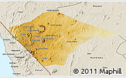 Physical 3D Map of N'gauma, shaded relief outside