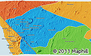 Political 3D Map of N'gauma