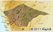 Satellite 3D Map of N'gauma, physical outside