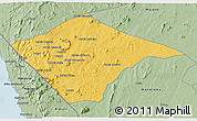 Savanna Style 3D Map of N'gauma