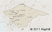 Shaded Relief 3D Map of N'gauma, lighten