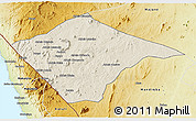 Shaded Relief 3D Map of N'gauma, physical outside