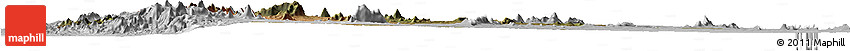 Satellite Horizon Map of N'gauma, lighten, desaturated