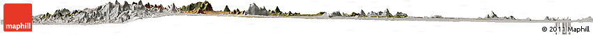 Satellite Horizon Map of N'gauma, lighten, semi-desaturated