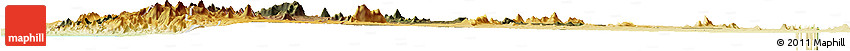 Satellite Horizon Map of N'gauma, physical outside