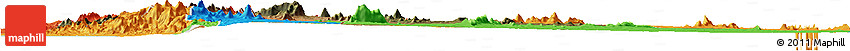 Satellite Horizon Map of N'gauma, political outside