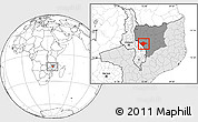 Blank Location Map of N'gauma, highlighted country, highlighted parent region