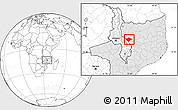 Blank Location Map of N'gauma, highlighted country