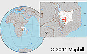 Gray Location Map of N'gauma, highlighted parent region
