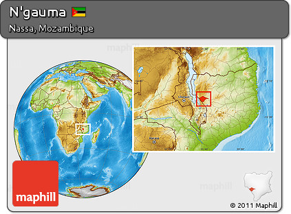 Physical Location Map of N'gauma