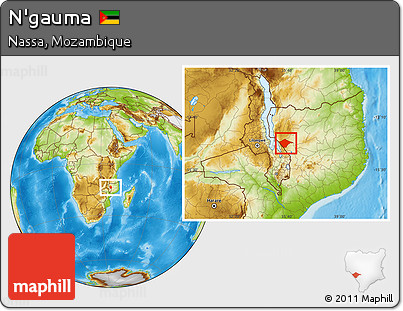 Physical Location Map of N'gauma