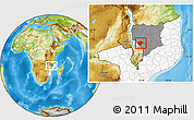 Physical Location Map of N'gauma, highlighted country, highlighted parent region