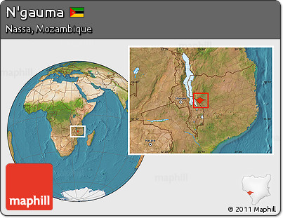 Satellite Location Map of N'gauma