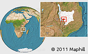 Satellite Location Map of N'gauma, highlighted parent region