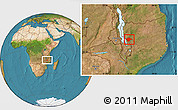 Satellite Location Map of N'gauma